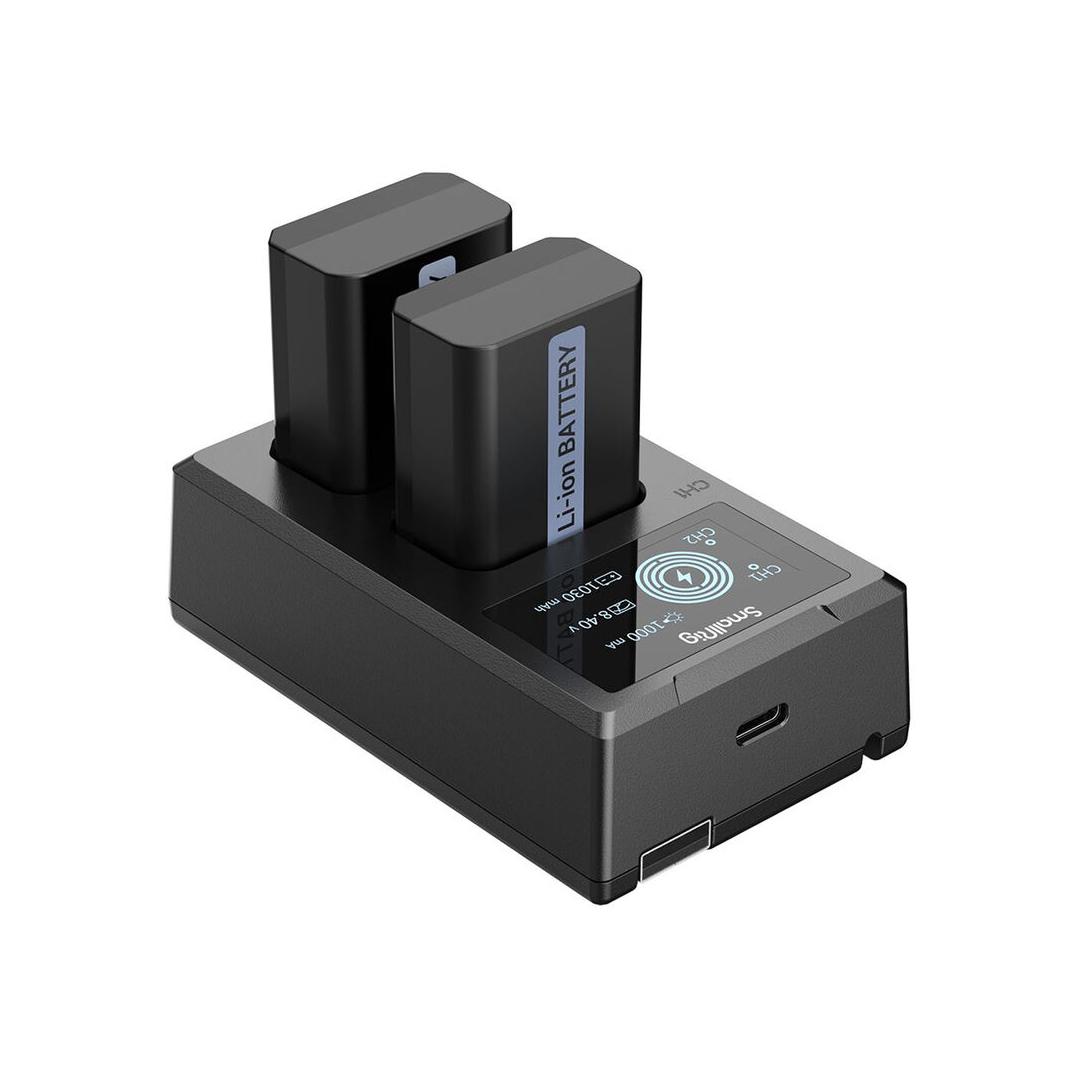 SmallRig Batería USB-C NP-FW50 (2 baterías + cargador) - Imagen 6