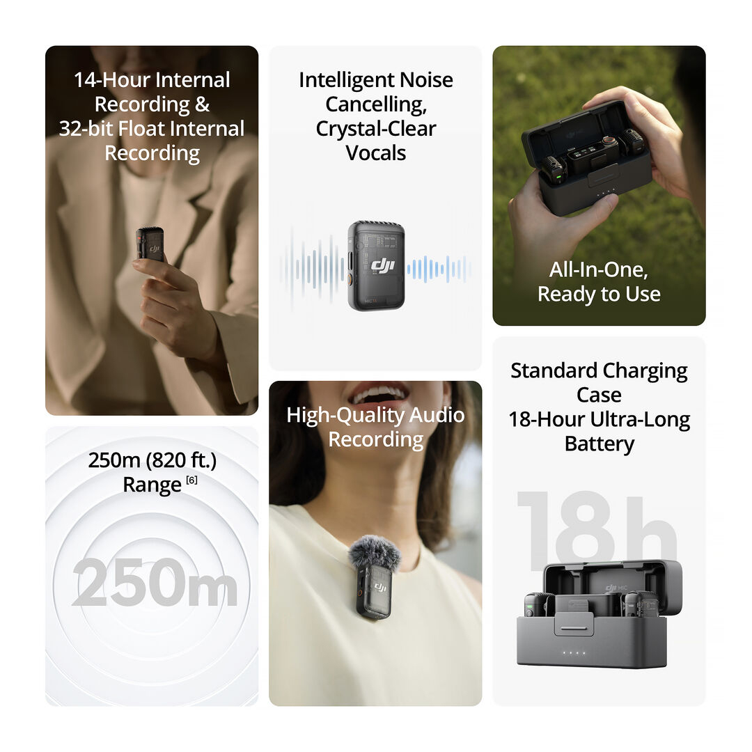 DJI Mic 2 (2 TX + 1 RX + Estuche de Carga) - Imagen 2