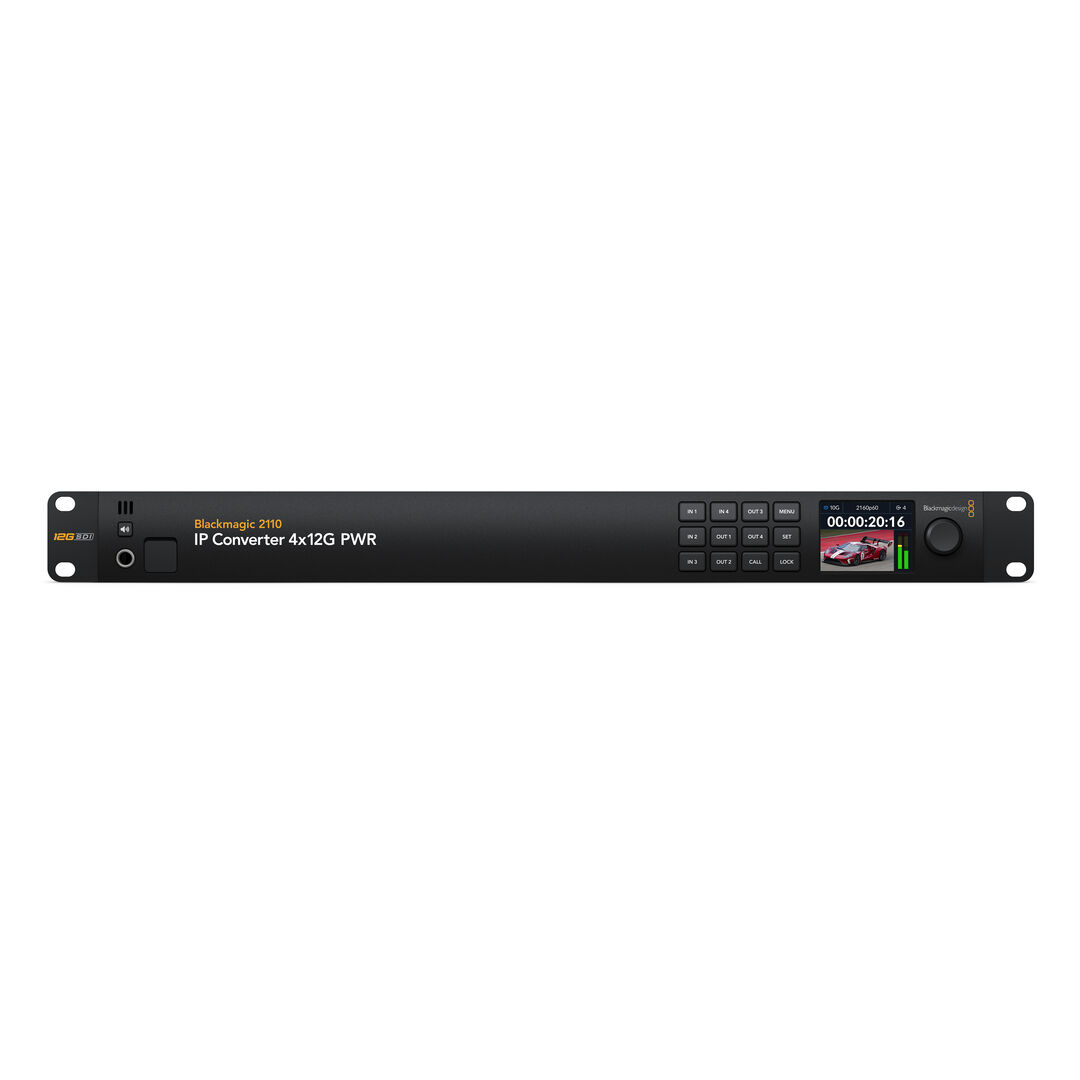 Blackmagic 2110 IP Converter 4x12G PWR - Imagen 2