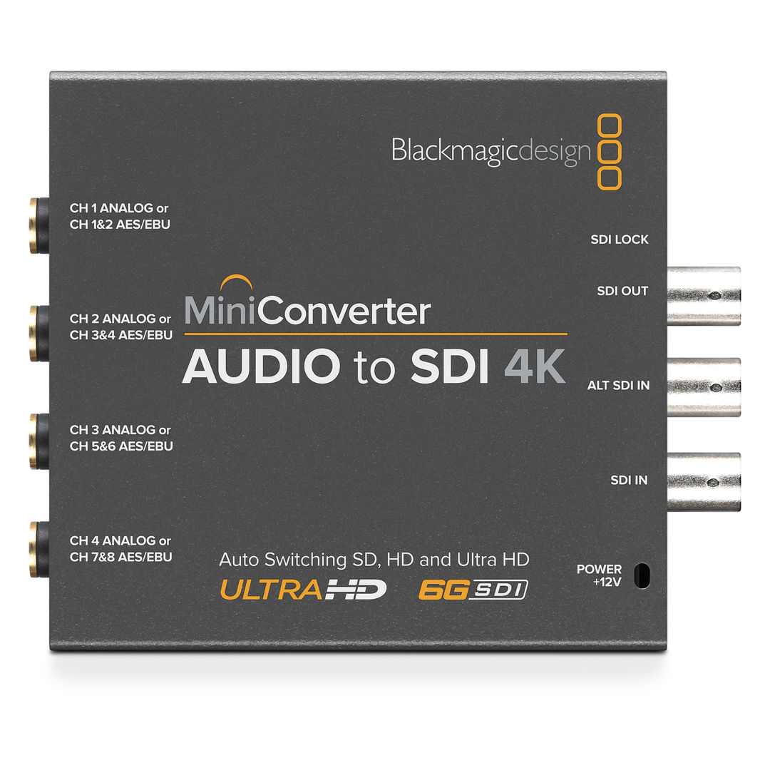 Blackmagic Mini Converter Audio to SDI 4K - Imagen 2