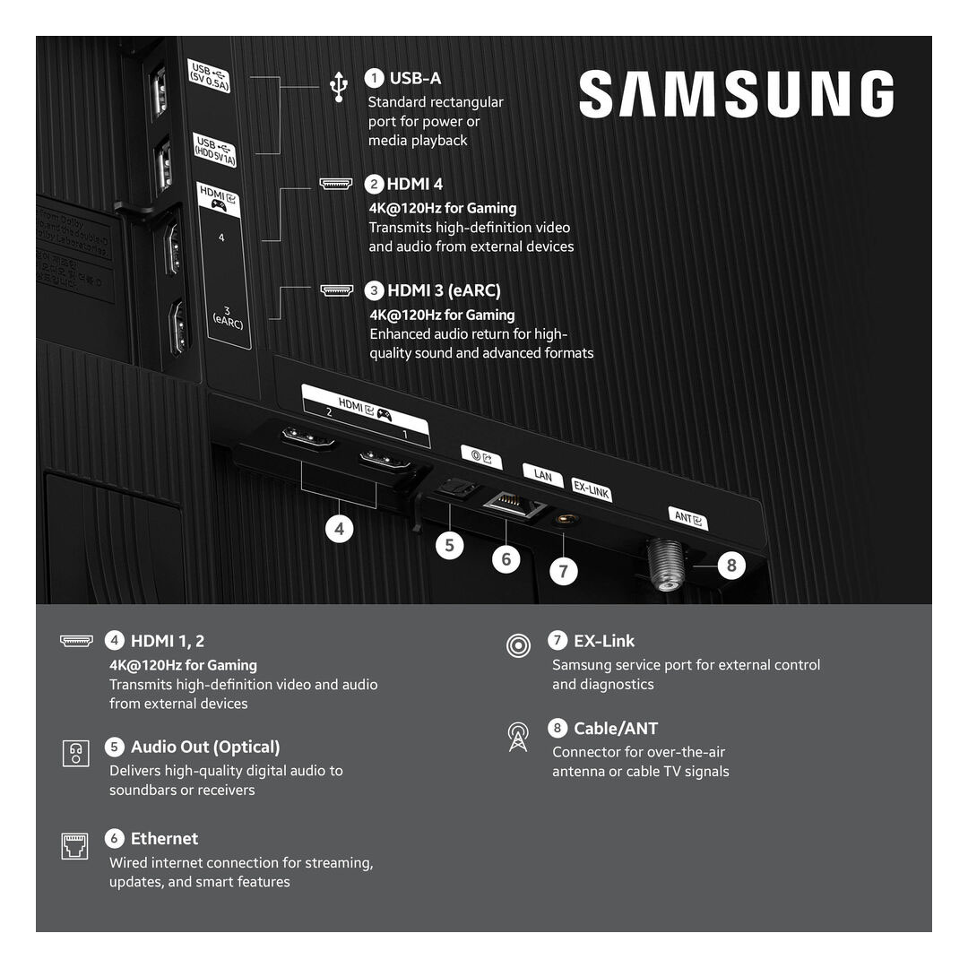 Samsung 65" S85H OLED 4K Vision AI Smart TV QN65S85H USA - Imagen 4