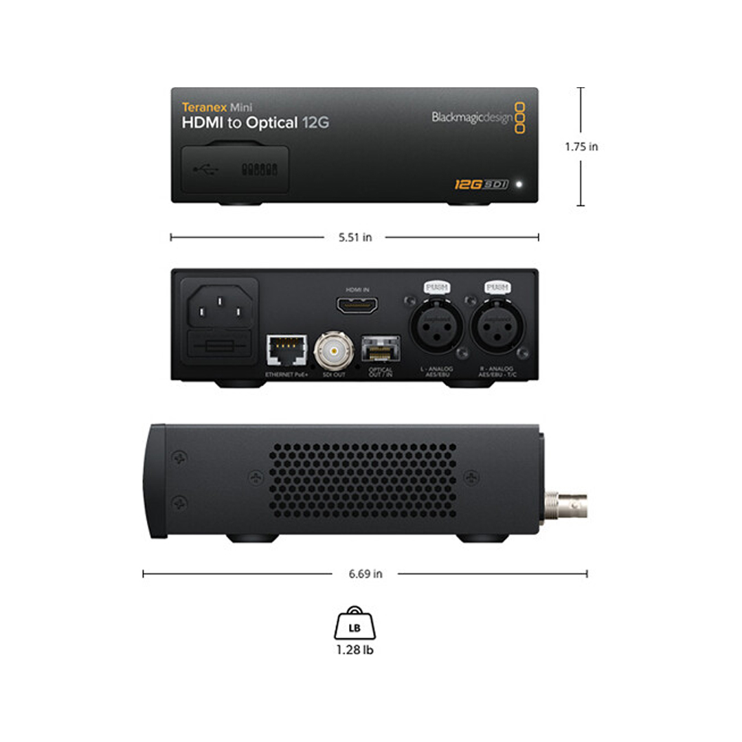 Blackmagic Teranex Mini HDMI to Optical 12G - Imagen 4