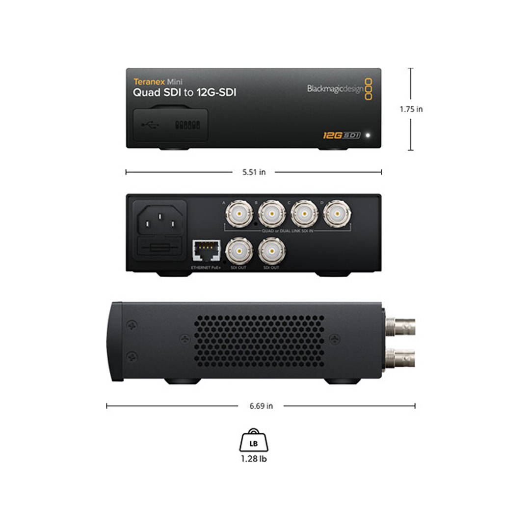 Blackmagic Teranex Mini Quad SDI to 12G-SDI - Imagen 4