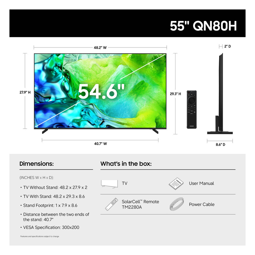 Samsung 55" QN80H Neo QLED 4K Full Array 144Hz - Imagen 5