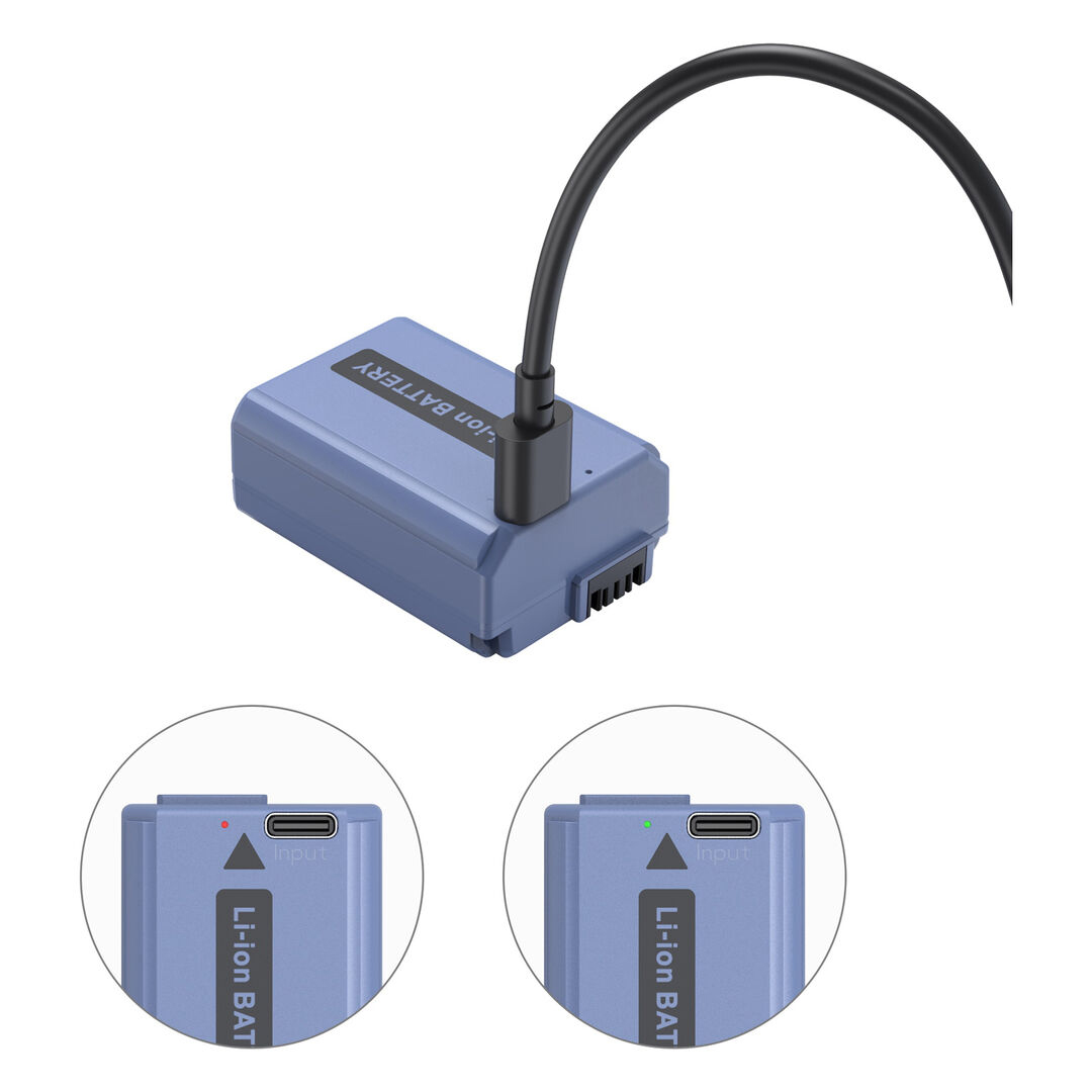 SmallRig Batería USB-C NP-FW50 (2 baterías + cargador) - Imagen 8