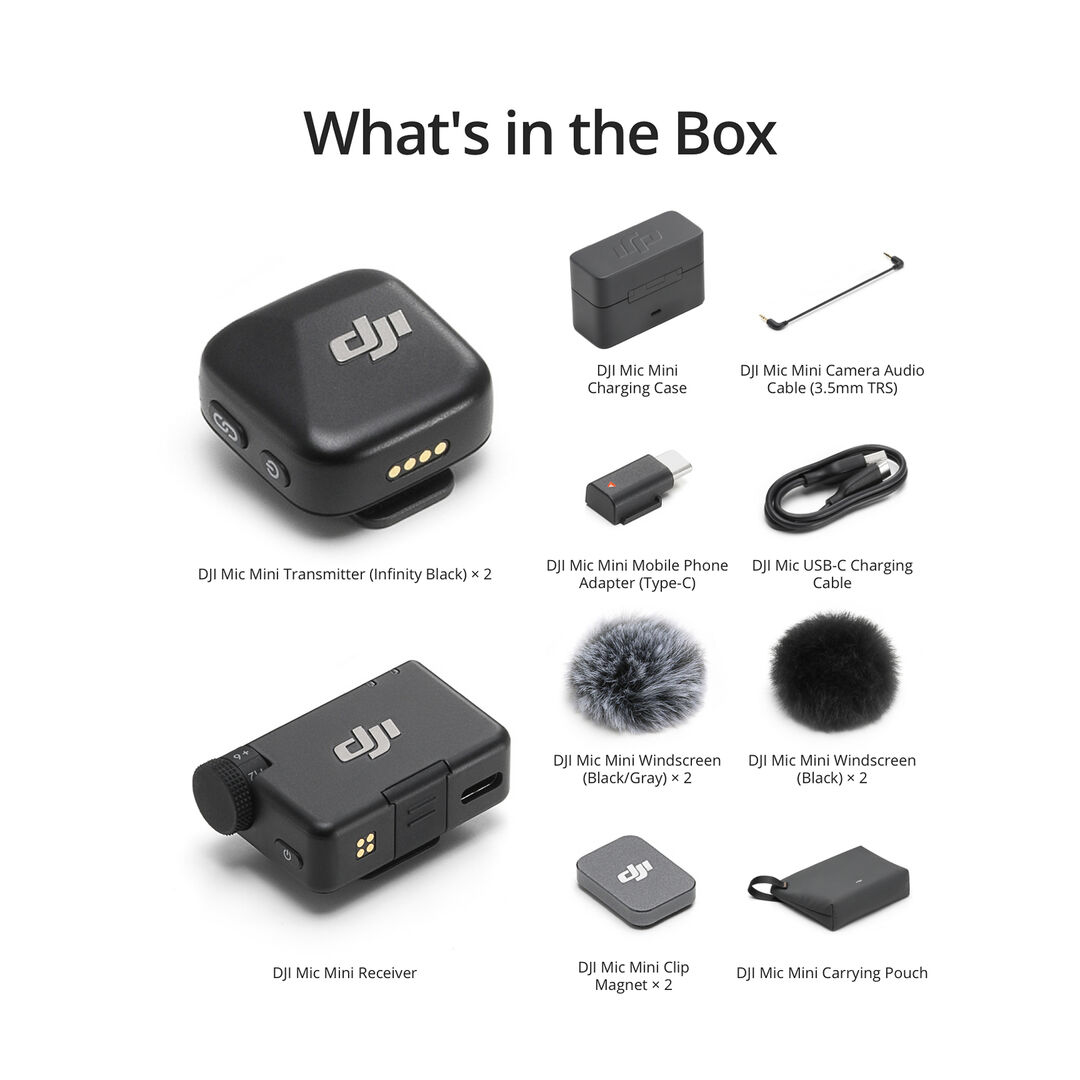 DJI Mic Mini (2 TX + 1 RX + Estuche de Carga) - Imagen 6