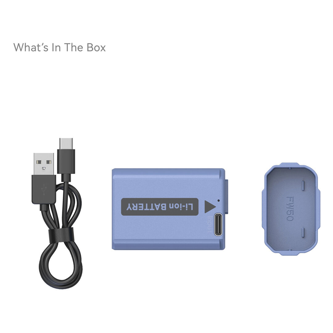 SmallRig Batería USB-C NP-FW50 (2 baterías + cargador) - Imagen 10