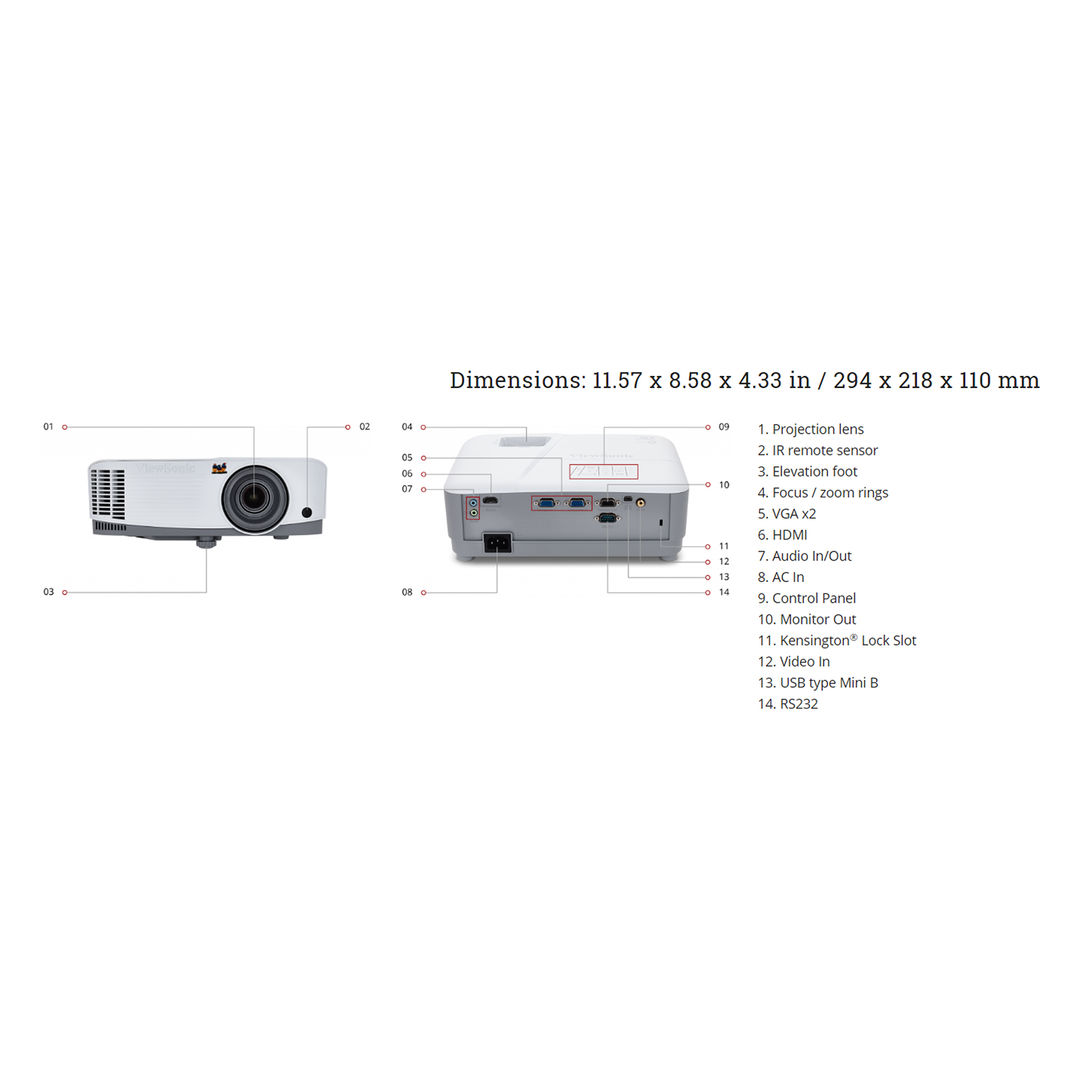 ViewSonic PA503S SVGA 4000 Lúmenes - Imagen 8
