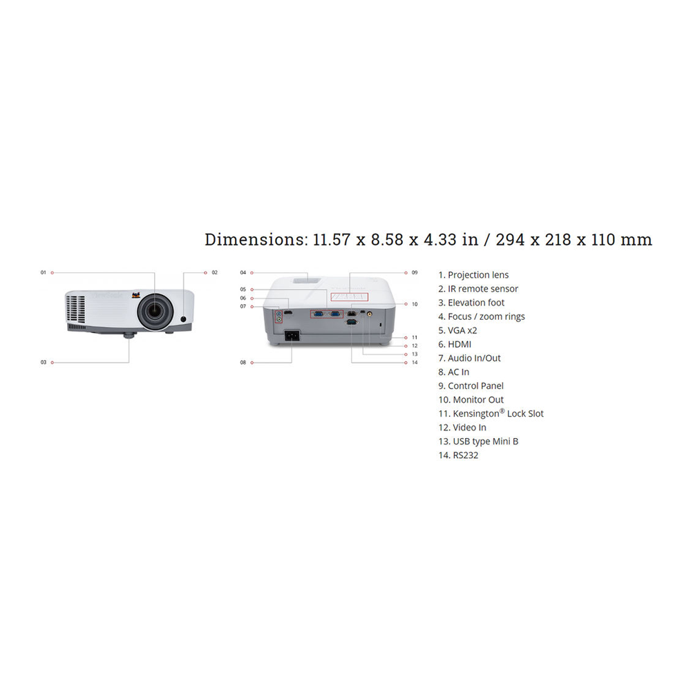 ViewSonic PA503X XGA 4000 Lúmenes - Imagen 8