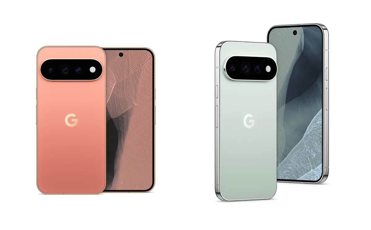 Vista frontal y trasera de un teléfono Google Pixel 11