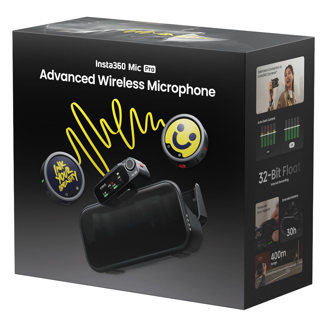 Insta360 Mic Pro 2 TX + 1 RX Graphite Black - Imagen 5
