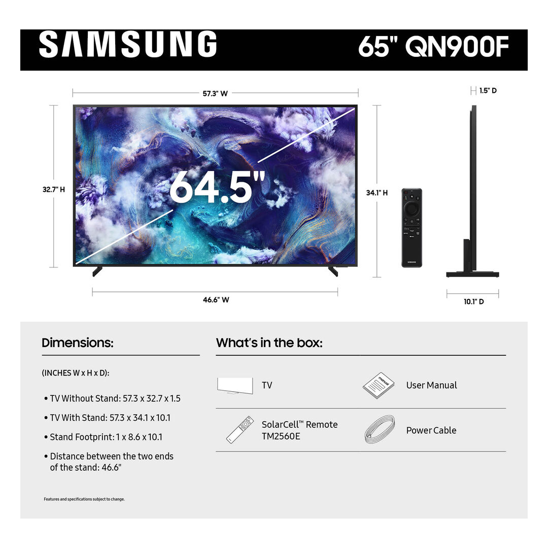 Samsung 65" QN900F Neo QLED 8K Mini-LED Vision AI Smart TV QN65QN900F USA - Imagen 5