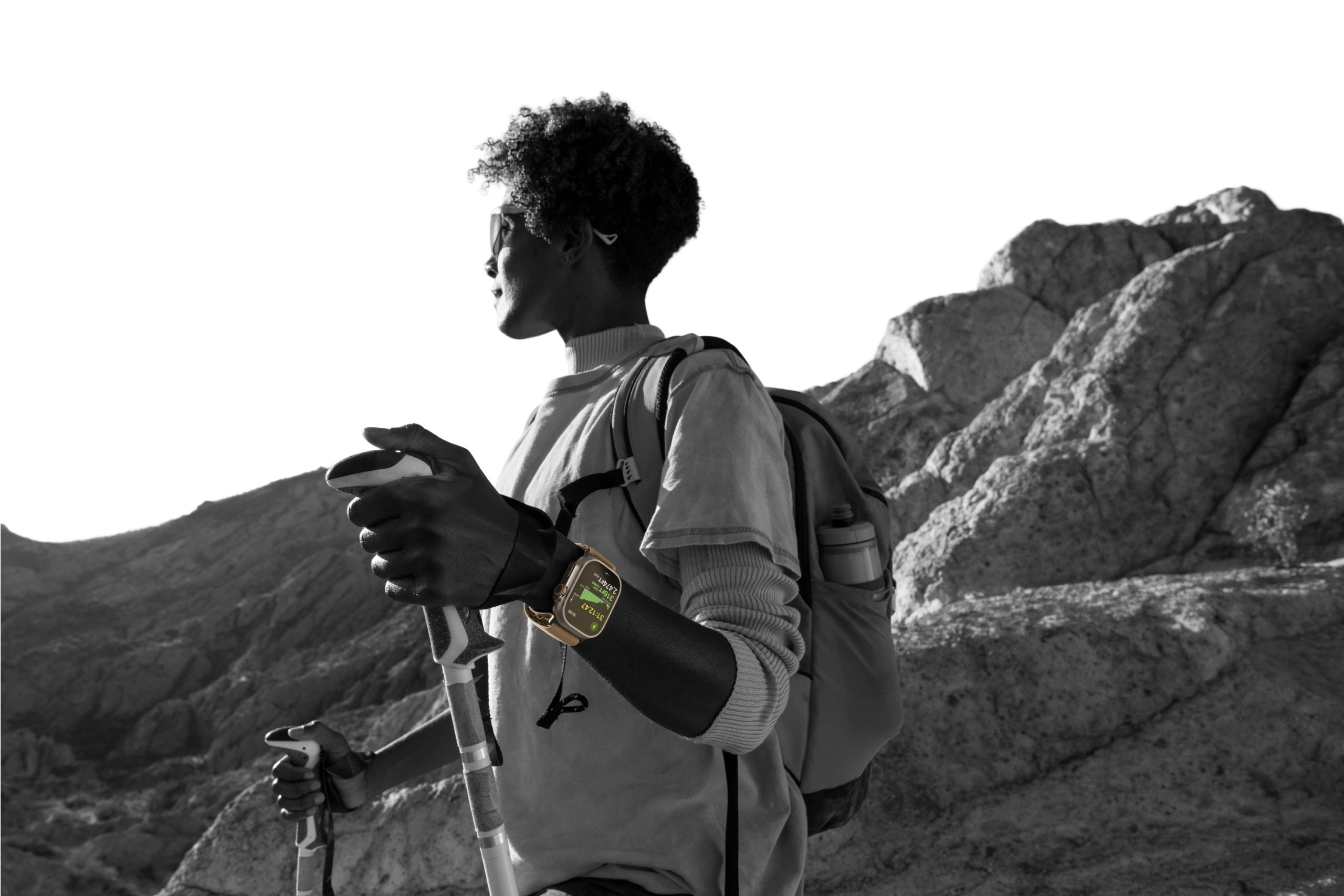 Haciendo trekking con el Apple Watch Ultra 4