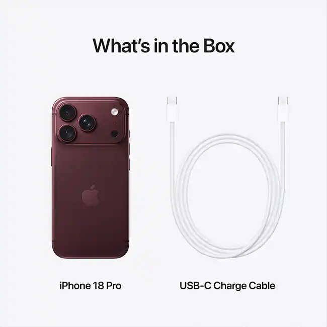 Apple iPhone 18 Pro 256GB Burgundy MJQ54LL/A - Imagen 3