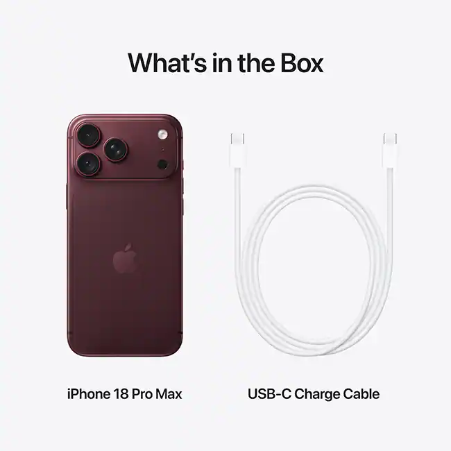 Apple iPhone 18 Pro Max 2TB Burgundy MJWK4LL/A - Imagen 3