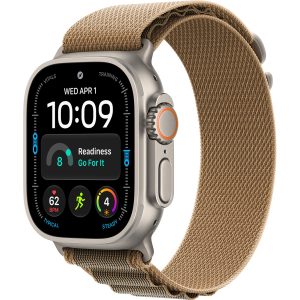 Apple Watch Ultra 4 Cellular 49mm Natural Titanium con Desert Alpine Loop talle L MJAG4LS/A