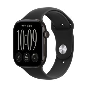 Apple Watch Series 12 GPS 46mm Black Aluminum Case con Black Sport Band S/M MJEK4LS/A