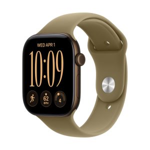 Apple Watch Series 12 GPS 46mm Dark Bronze Aluminum Case con Olive Sport Band S/M MJEQ4LS/A