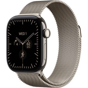 Apple Watch Series 12 Cellular 46mm Natural Titanium con Natural Milanese Loop M/L MJGQ4LS/A