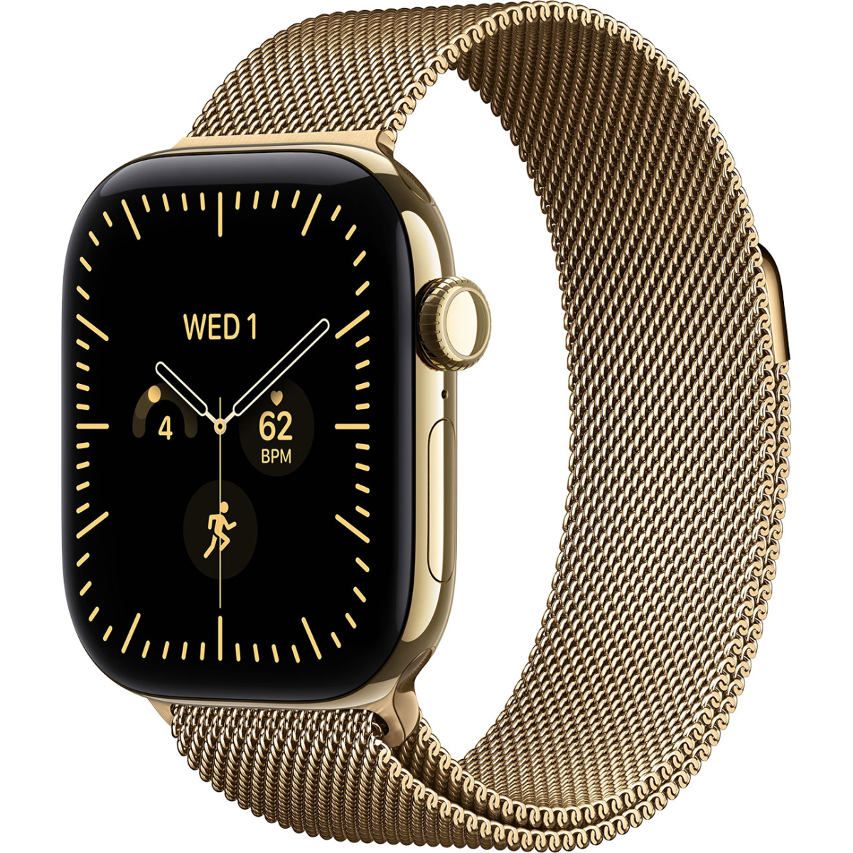 Apple Watch Series 12 Cellular 46mm Radiant Gold Titanium con Radiant Gold Milanese Loop M/L MJGV4LS/A