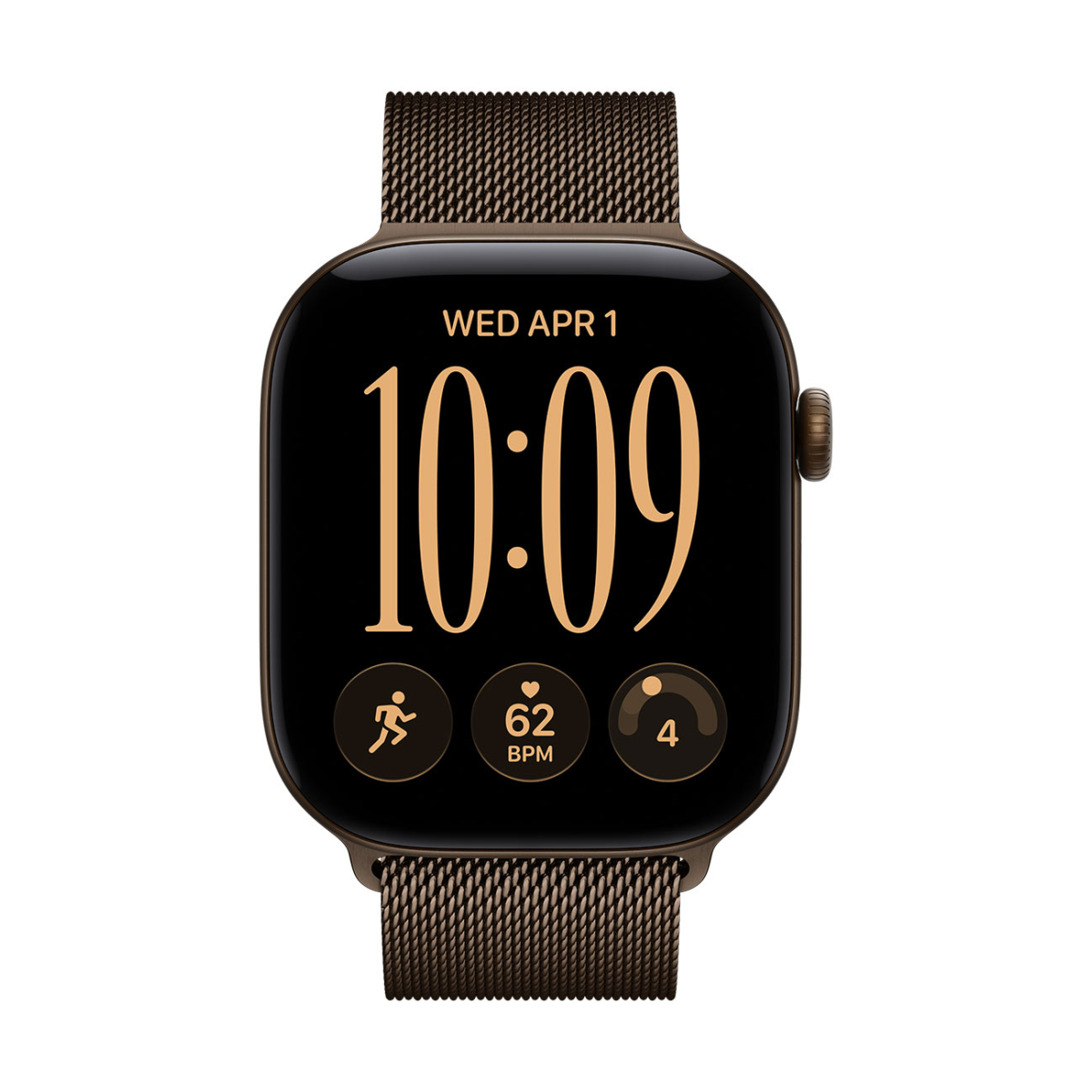 Apple Watch Series 12 GPS 46mm Dark Bronze Aluminum Case con Dark Bronze Milanese Loop M/L MKD84LS/A - Imagen 2