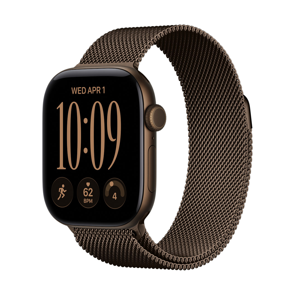 Apple Watch Series 12 GPS 42mm Dark Bronze Aluminum Case con Dark Bronze Milanese Loop MKDC4LS/A