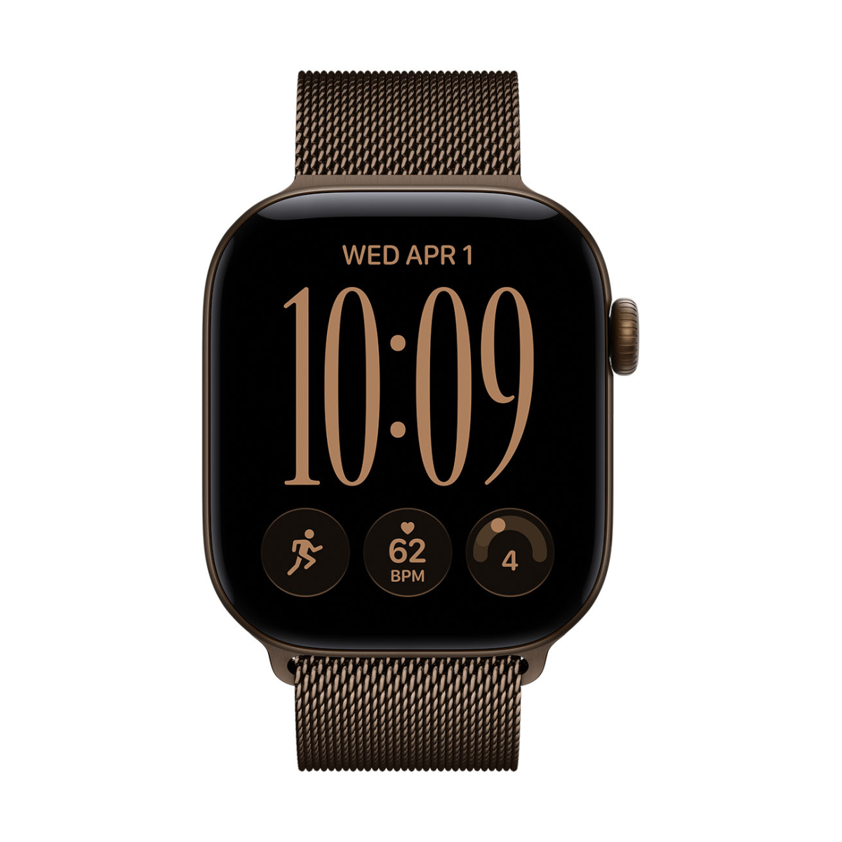 Apple Watch Series 12 GPS 42mm Dark Bronze Aluminum Case con Dark Bronze Milanese Loop MKDC4LS/A - Imagen 2