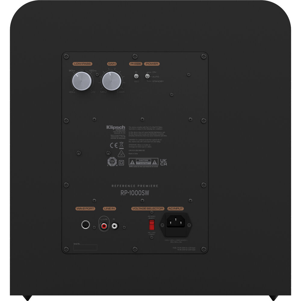 Klipsch RP-1000SW Subwoofer Activo 10" Ebony - Imagen 5