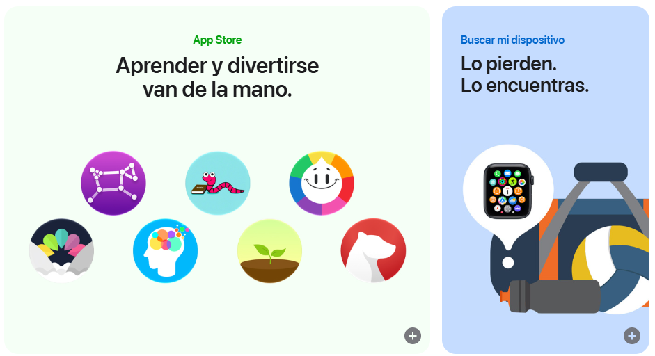 Iconos de aplicaciones del Apple Watch pensadas para chicos