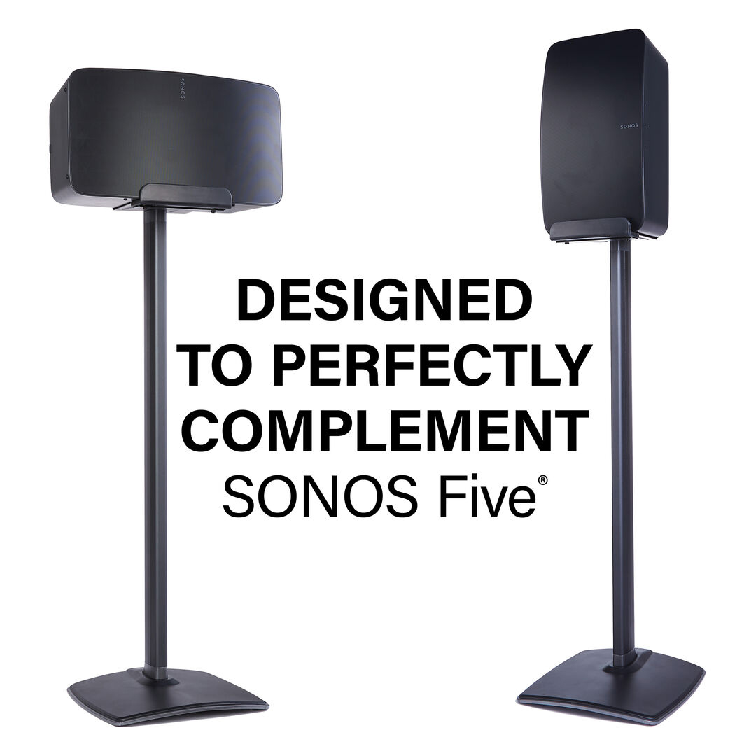 Flexson Sonos Five & Play:5 Floor Stand Black FLXS5FS1021 - Imagen 4
