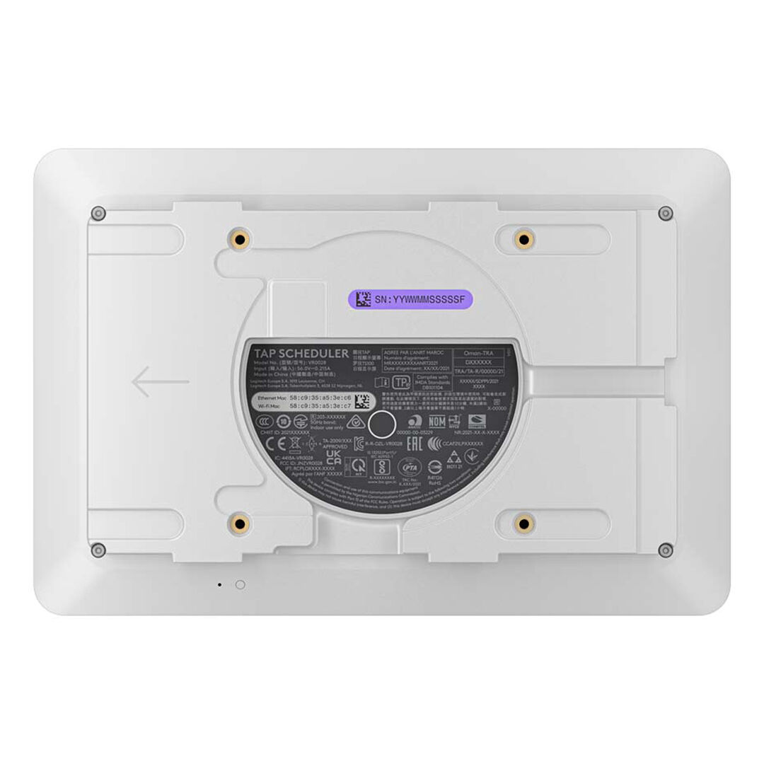 Logitech Tap Scheduler Panel de Reserva de Salas White - Imagen 4