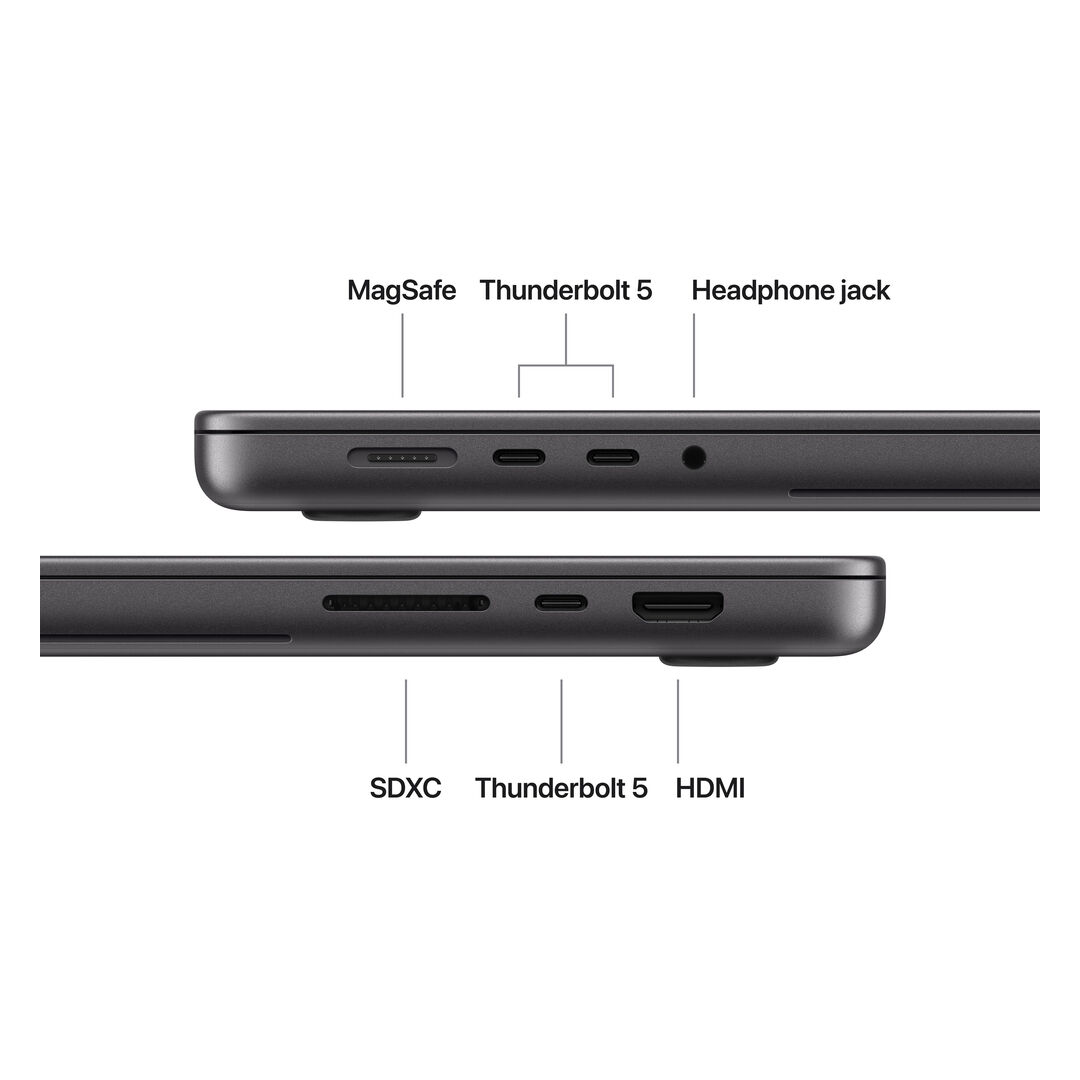 Macbook Pro 16,2" PROLED XDR M5 Max 18-Core 36GB 2TB SSD GPU 32-Core Space Black MJ314LL/A - Imagen 4