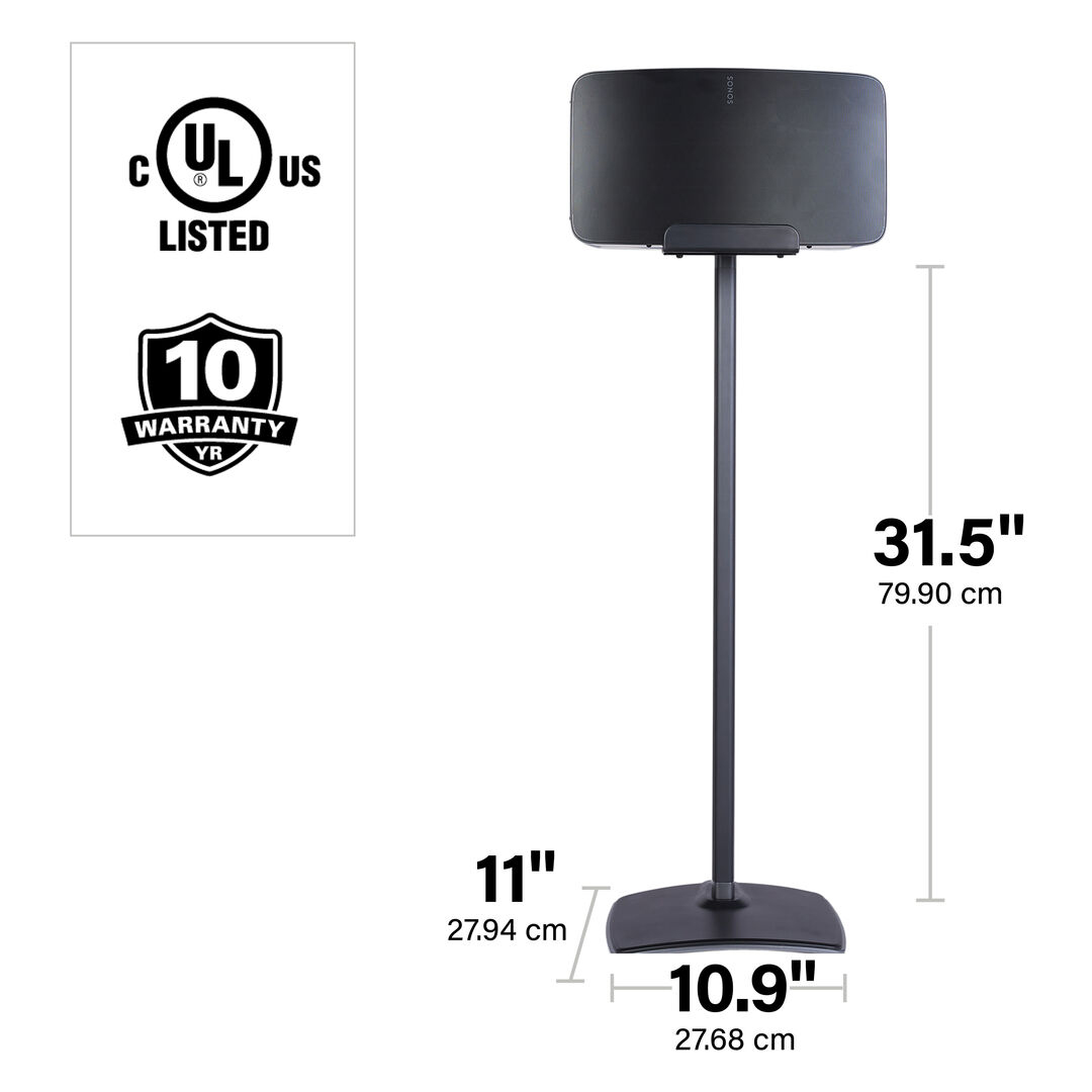 Flexson Sonos Five & Play:5 Floor Stand Black FLXS5FS1021 - Imagen 3