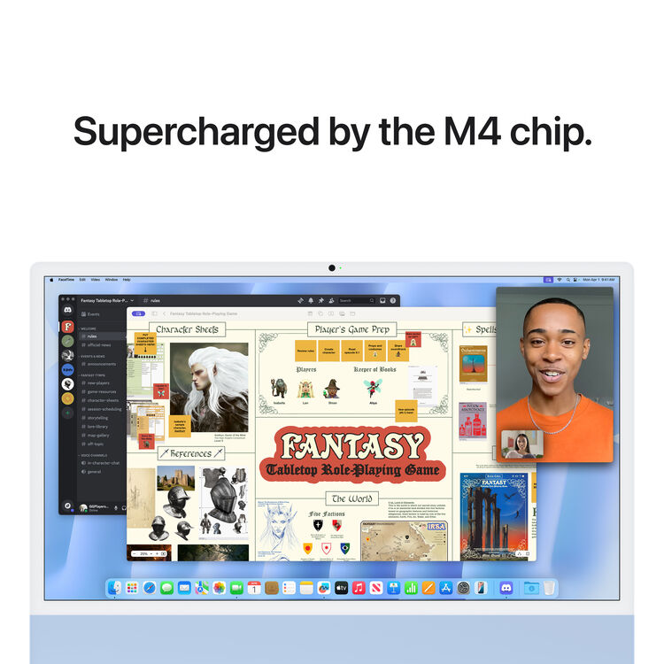 Apple iMac 24" 4,5K M4 10-Core 24GB 512GB SSD 10-Core GPU Blue MD2T4LL/A - Imagen 6