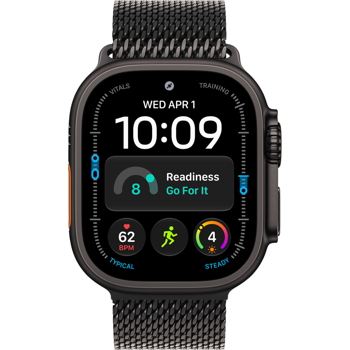 Apple Watch Ultra 4 Cellular 49mm Black Titanium con Black Titanium Milanese Loop talle L MJAX4LS/A - Imagen 2