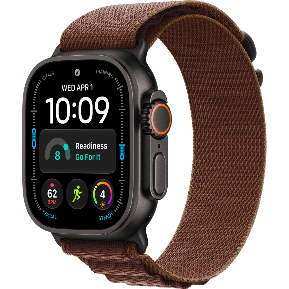 Apple Watch Ultra 4 Cellular 49mm Black Titanium con Burgundy Alpine Loop talle L MJC24LS/A