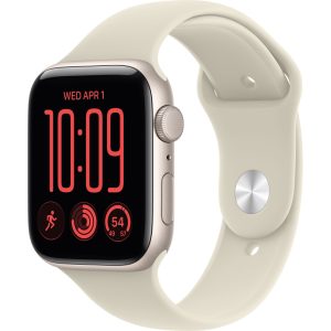 Apple Watch SE 3 GPS 44mm Starlight Aluminum Case con Sand Sport Band M/L MJL54LW/A (2026)