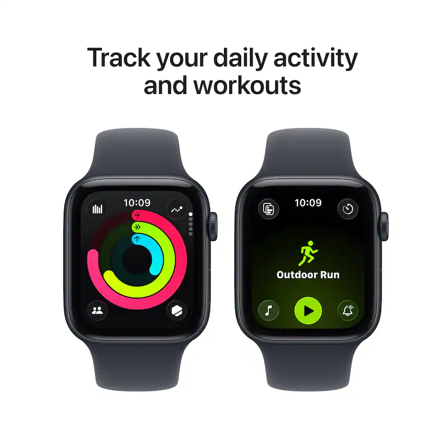 Apple Watch SE 3 GPS 44mm Starlight Aluminum Case con Sand Sport Band M/L MJL54LW/A (2026) - Imagen 8