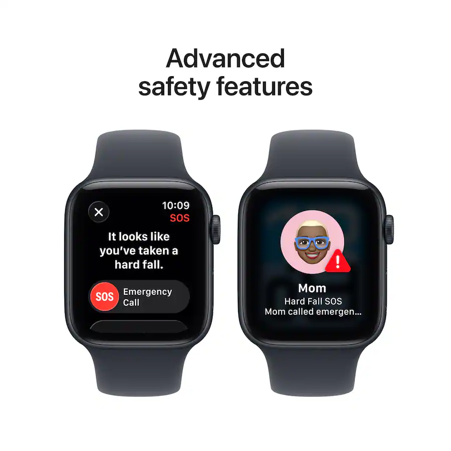 Apple Watch SE 3 GPS 44mm Starlight Aluminum Case con Sand Sport Band M/L MJL54LW/A (2026) - Imagen 5